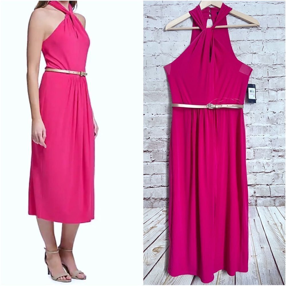Tommy Hilfiger keyhole halter dress